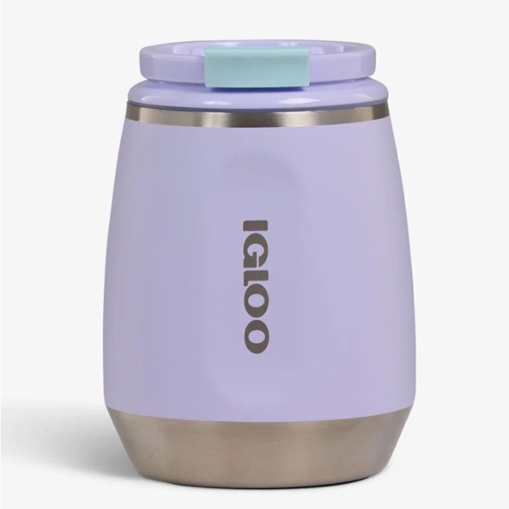 Igloo Light Purple Retro Style Wine Tumbler 10 oz